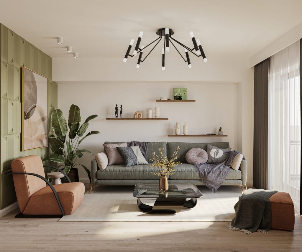 Living apartament 1 cameră Tip 2 Onyx Residence Iași