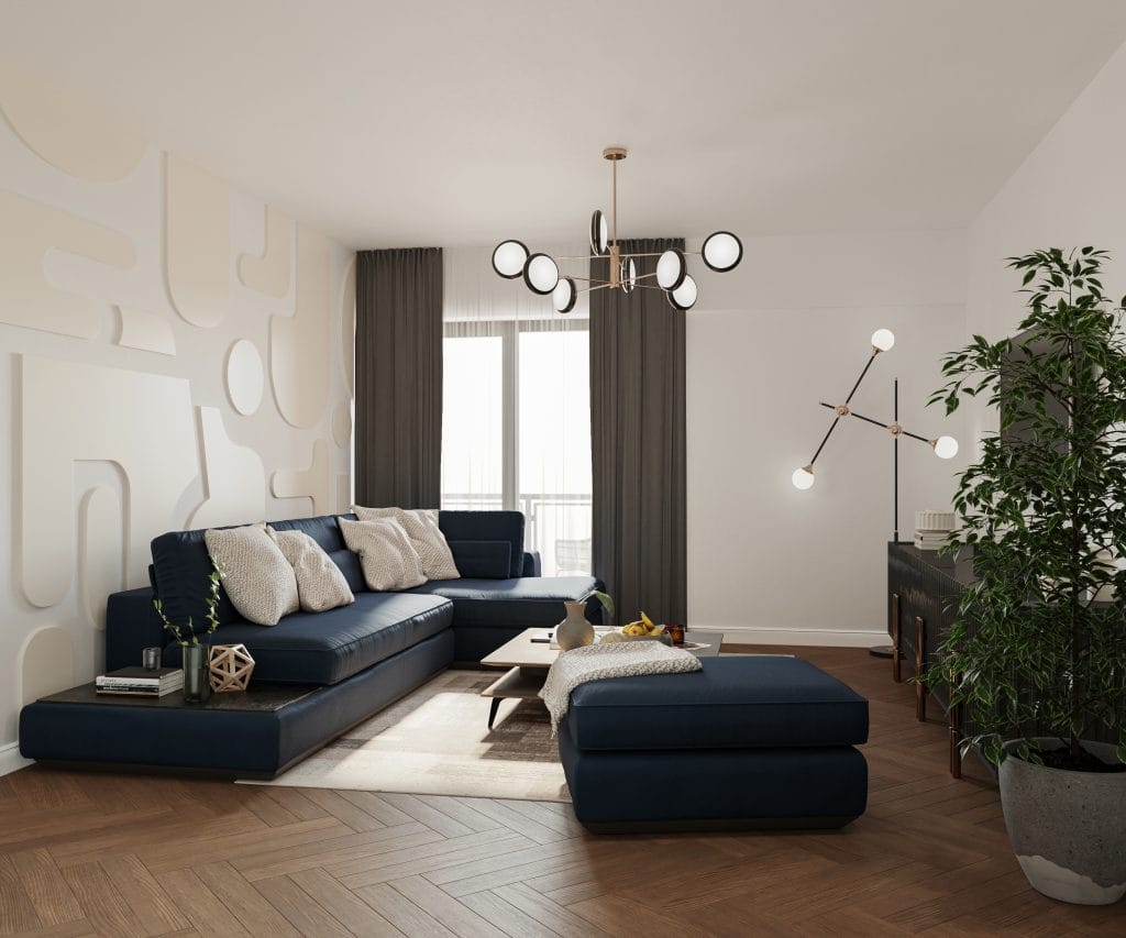 Living apartament 2 camere Tip 4 Onyx Residence Iași