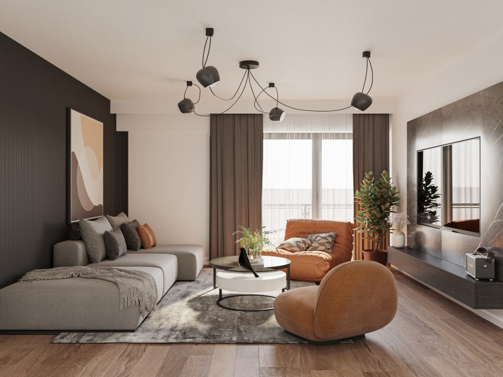 Living apartament 3 camere Tip 2 Onyx Residence Iași
