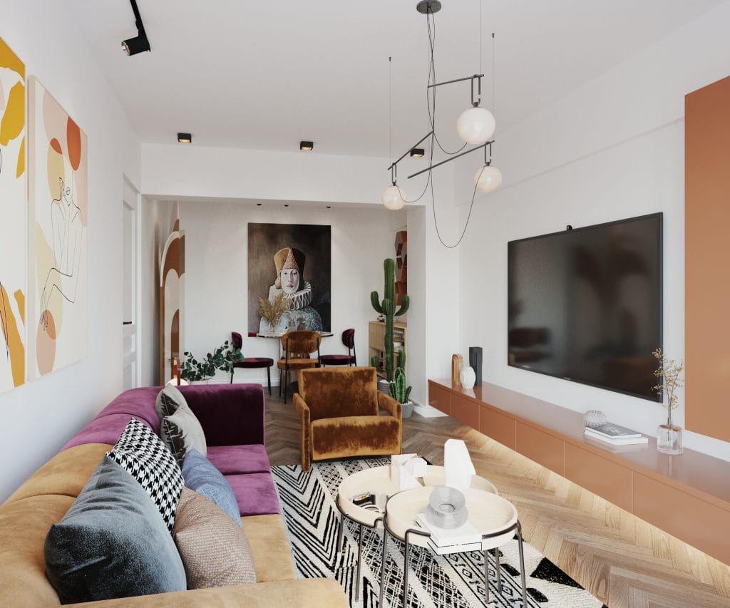 Living apartament 3 camere Tip 3 Onyx Residence Iași