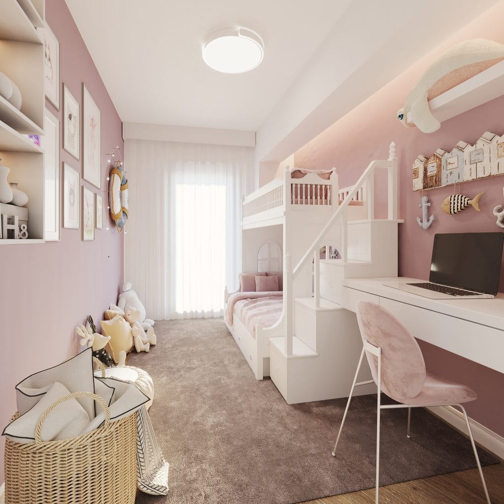 Spațiu flexibil amenajat ca birou sau cameră de copil, STUDIO+ Tip 4 Onyx Residence Iași