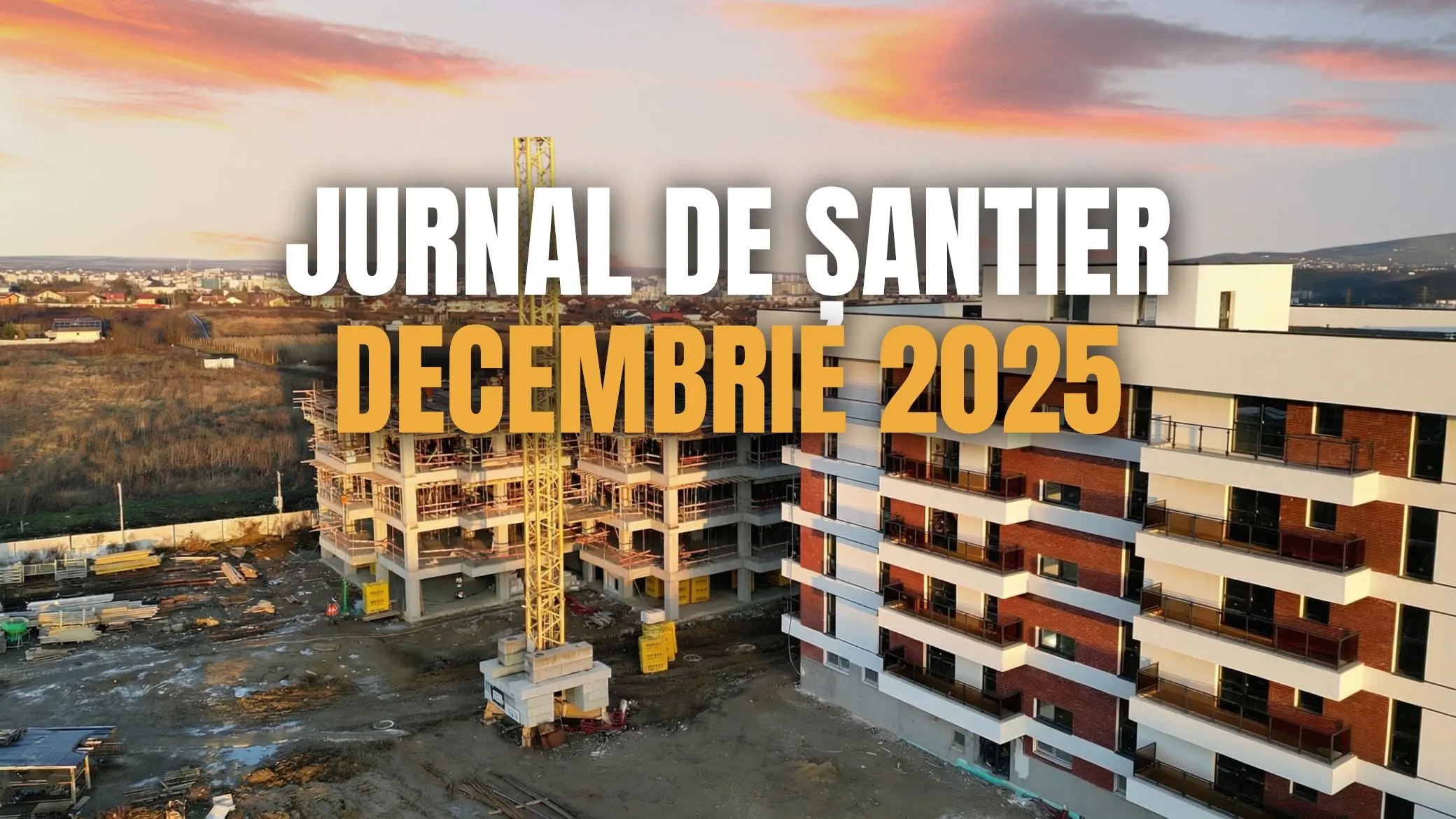 Lucrări în desfășurare la blocurile Q1 și Q2 – Onyx Residence Iași, decembrie