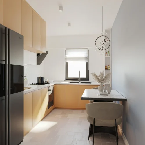 Bucătărie separată apartament 2 camere Tip 2 Onyx Residence Iași