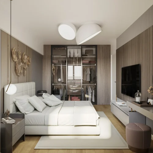 Dormitor – Apartament 2 camere Tip 10 Dormitor apartament 2 camere Tip 10 48.12 mp Q4 Onyx Residence Iași