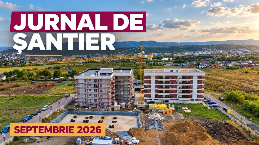 Jurnal de șantier Onyx Residence septembrie 2026, cu blocurile Q2 și Q4 din zona Galata, Iași